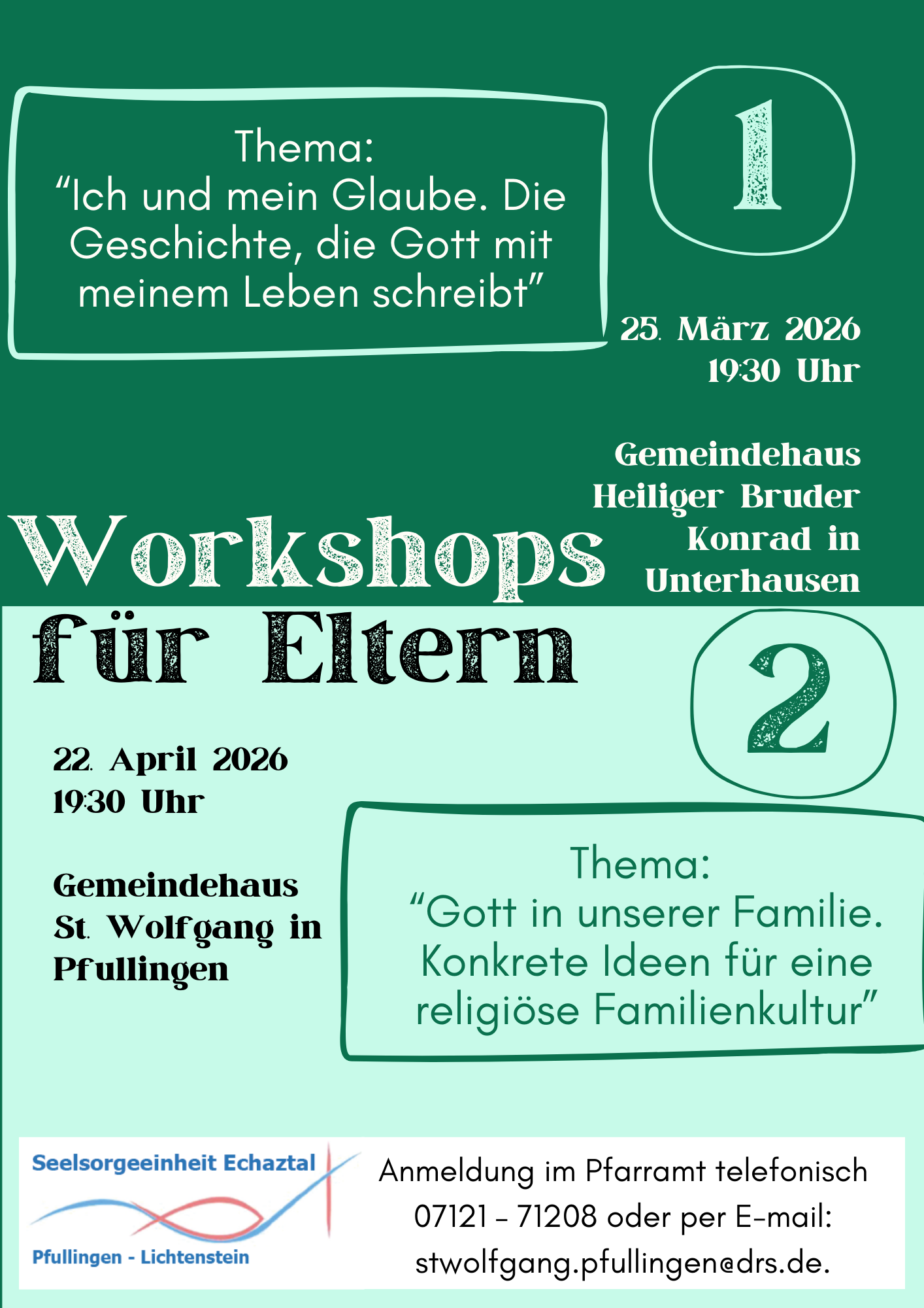 Flyer Worshop Eltern
