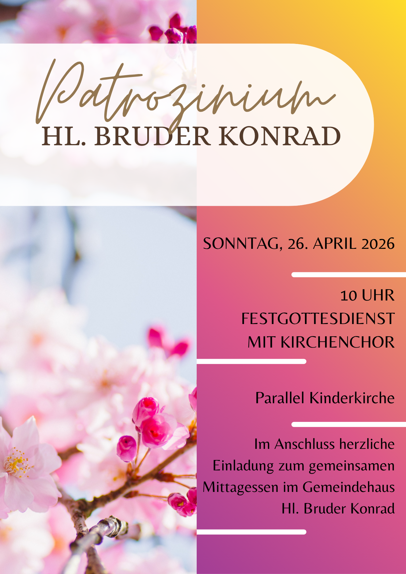 Einladung Patrozinium